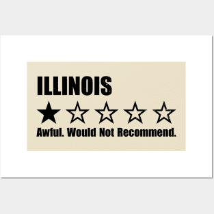 Illinois One Star Review Posters and Art